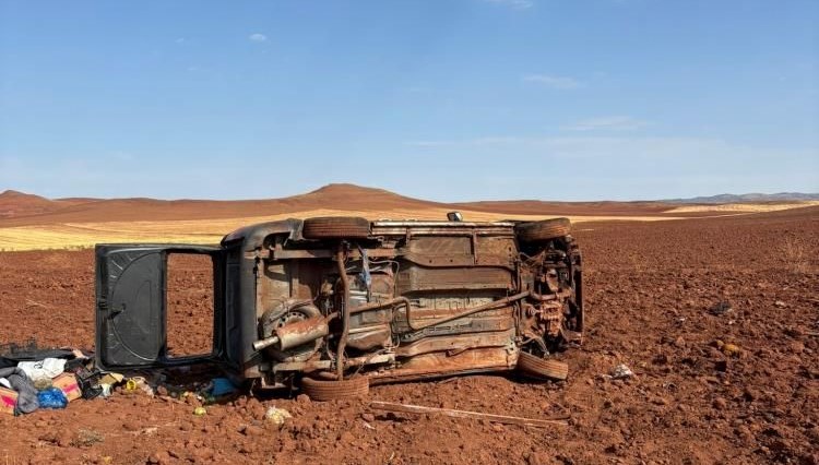 yzogatta kaza devrilen aracin surucusu agir yaralandi E6z2y79p