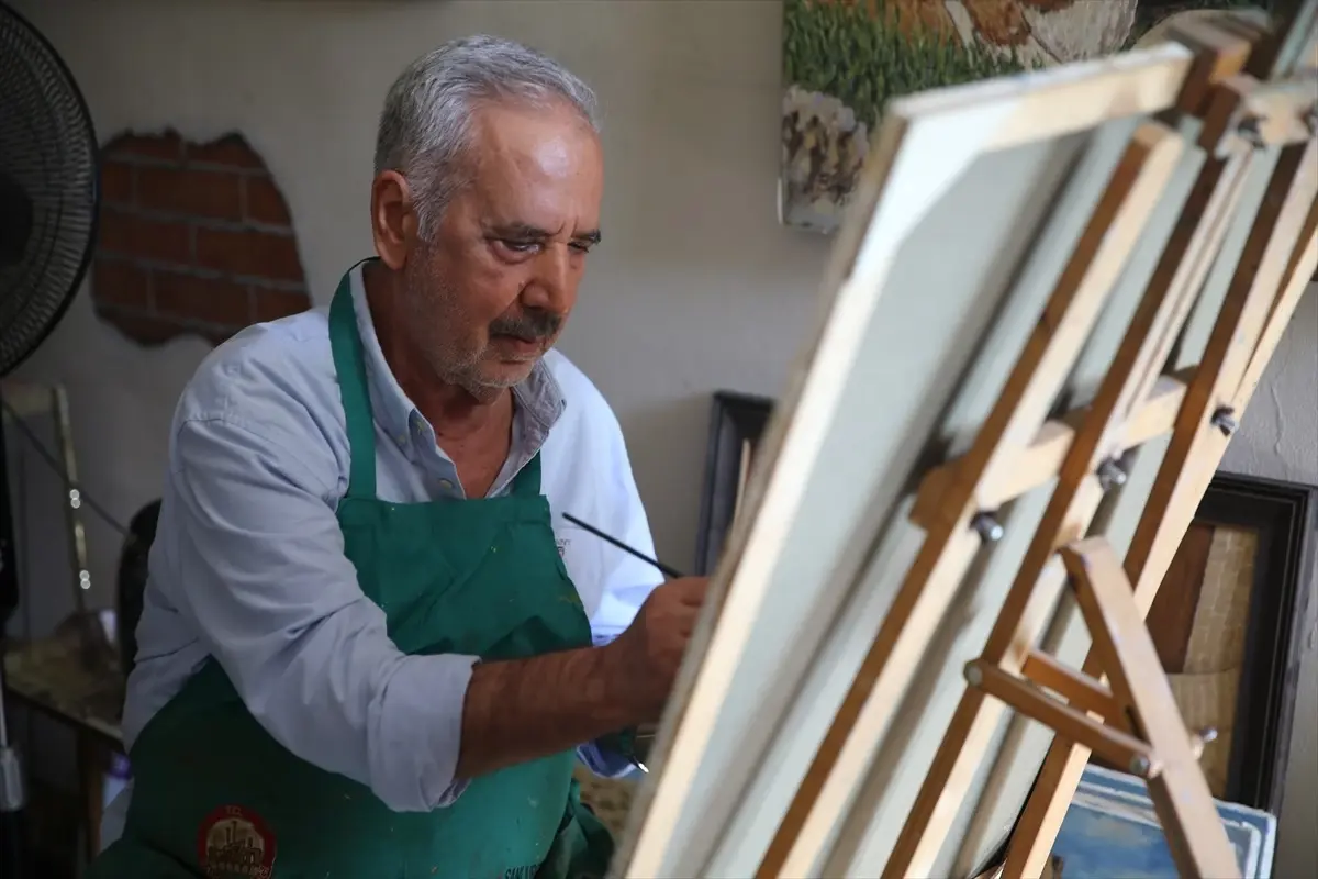 73 yasindaki naci buyukkircali resim atolyesinde sanatina devam ediyor d64TnXEl
